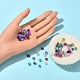 840 pièces 12 couleurs perles de verre craquelées peintes à la bombe CCG-YW0001-11-5