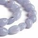 Chapelets de perles en agate avec dentelle bleue naturelle X-G-D0002-D75-3