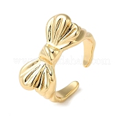 Brass Open Cuff Ring RJEW-C037-04G