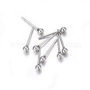 Серьги-гвоздики из нержавеющей стали 304 EJEW-P161-01P