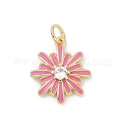 Латунные подвески с кубическим цирконием и эмалью KK-U062-38G-02