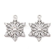 Латунные микропаве прозрачные подвески с фианитом KK-S389-09P