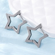 Серьги-кольца Huggie Hoop из нержавеющей стали 304 STAS-H156-05P