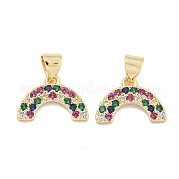 Подвески из латуни с микропаве и циркониемn KK-S386-26G
