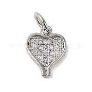 Подвески из латуни и прозрачного циркония KK-S372-30P