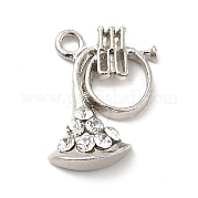 Подвески из сплава со стразами ALRI-M006-08P