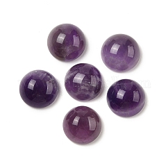 Cabochon ametista naturale, mezzo tondo/cupola, 10x5mm
