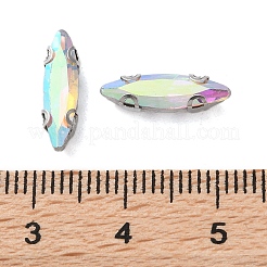 Ojo de caballo coser en rhinestone&nbsp;RGLA-L028-08E-04
