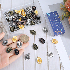 60 шт. 5-х цветные подвески в виде шляпы из сплава в тибетском стиле FIND-SC0010-86