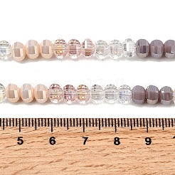 Стеклянные бусины с гальваническим покрытием  EGLA-G039-09B-03