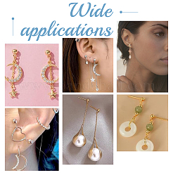 30 шт. 3 шт. фурнитура для сережек-гвоздиков из нержавеющей стали 304 STAS-UN0022-73