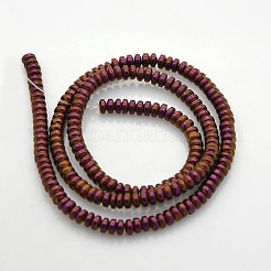 Гальванизировать немагнитных синтетический гематит бисер пряди G-J216C-09