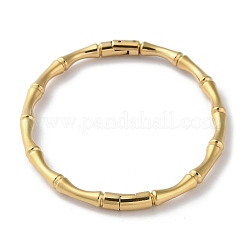 Стойка покрытие латунные бамбуковые палочки шарнирные браслеты BJEW-M039-06G