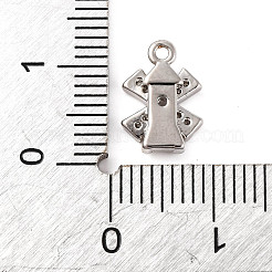 Messingpflaster klare Zirkonia Charms&nbsp;LS-KK-Z051-01P-02