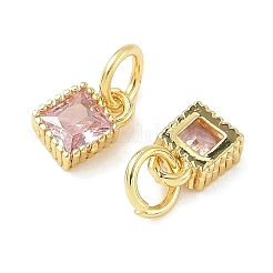 Квадратных латуни микро проложить кубического циркония подвески&nbsp;KK-I355-16G