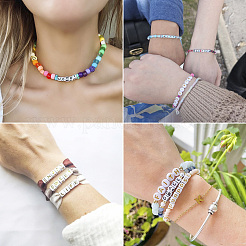 Opake Legierung Perlen&nbsp;MACR-TAG0001-07W