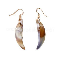 Conchiglia naturale orecchini pendenti&nbsp;FS-WG91FAC-01