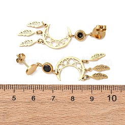 Серьги-гвоздики из нержавеющей стали 304&nbsp;EJEW-F393-08G