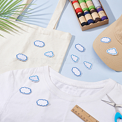 30 шт. 2 стиля вышивки облаков нашивки на ткань&nbsp;PATC-GA0001-81