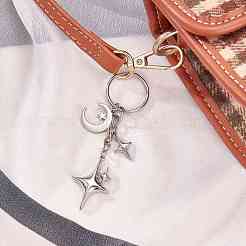 Брелок из сплава звезд и луны KEYC-SW00014-04