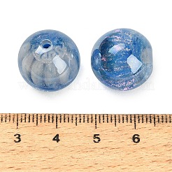 Perles de résine opaque à revêtement UV et de poudre pailletée&nbsp;RE-CBA3404-01C