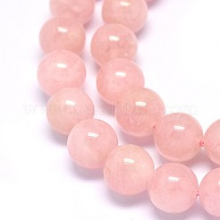 Природные морганит нитей бисера G-F602-12-8mm