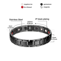 Браслеты для часов с цепочкой «пантера» из нержавеющей стали 304 JB659A
