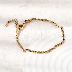 Bracelets à chaîne en acier inoxydable 304 pour femmes&nbsp;BJEW-P395-01G