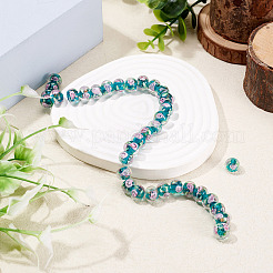 1 brin de perles rondelles artisanales en verre filé à la main&nbsp;LAMP-TA0002-72F