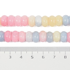Gefärbt natürlichen weißen Jade Perlen Stränge&nbsp;X-G-G107-A14-01