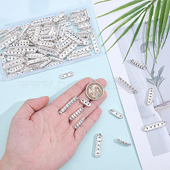 120 pz 4 stili di barre distanziatrici in lega di cristallo e strass&nbsp;FIND-ME0004-07S