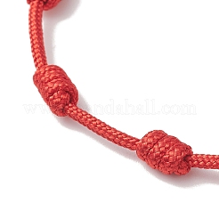 Регулируемые плетеные браслеты из полиэстера для женщин&nbsp;BJEW-JB13412