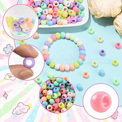 208pcs perles européennes acryliques&nbsp;OHAR-FS0001-02A