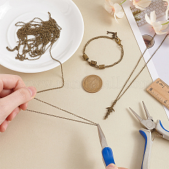 5 ярд латунные кабельные цепи размер цепи 2x1.5x0.5 мм античная бронзовая цепь для изготовления ювелирных изделий CHC-PH0001-13AB-FF