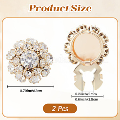 Кнопки латунь манжеты DIY-WH20011-70C