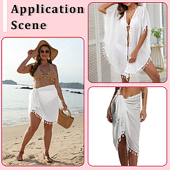 Аксессуары для юбок из поликоттонового шифона&nbsp;AJEW-WH20077-044C