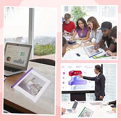 10шт. 5-х цветная пластиковая вставка для папки&nbsp;AJEW-CP0008-78