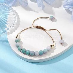 Bracelets ronds réglables en perles tressées en verre craquelé opaque pour femmes et hommes&nbsp;BJEW-JB10693