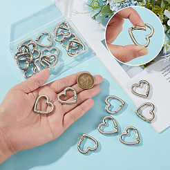 20 шт. Кольца пружинные затворные из сплава&nbsp;FIND-ME0002-82P