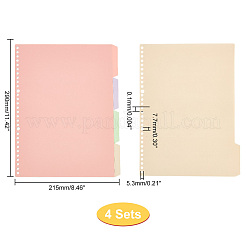 A4 pp пластиковые переплетные индексные листы-разделители FIND-WH0037-03B