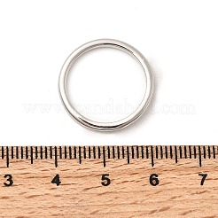 真鍮製指輪  ラックめっき  長持ちメッキ  カドミウムフリー＆鉛フリー  プラチナ  2mm  内径：17mm&nbsp;RJEW-P166-07A-P