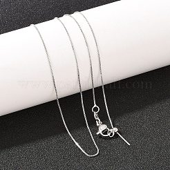 0.8 мм латунная цепочка-коробка с регулируемым слайдером ожерелья&nbsp;KK-H533-09B-P