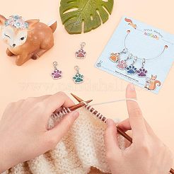 Подвесные украшения из сплава эмали HJEW-NB0001-33