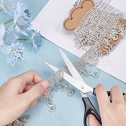 1 ярд стеклянных цепочек для чашек со стразами CHC-NB0001-07