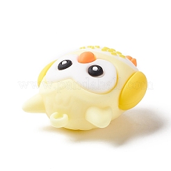 Pendentifs de poupée hibou dessin animé pvc&nbsp;KY-C008-04F