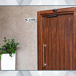 Schild mit der Aufschrift „Videoüberwachung&nbsp;AJEW-WH0696-622A