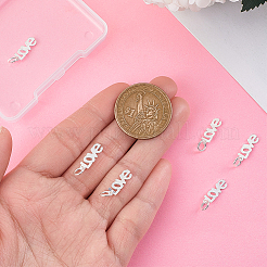 6 шт. 925 подвески в виде слова «любовь» из стерлингового серебра&nbsp;STER-PH0003-14