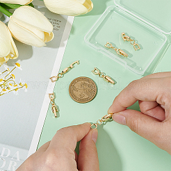 6 шт. латунные застежки для часового ремешка DIY-BC0013-44B-G