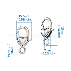 Тибетском стиле сплава омаров коготь застежками TIBE-KS0001-05AS