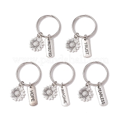 Брелки из сплава в тибетском стиле KEYC-JKC01208